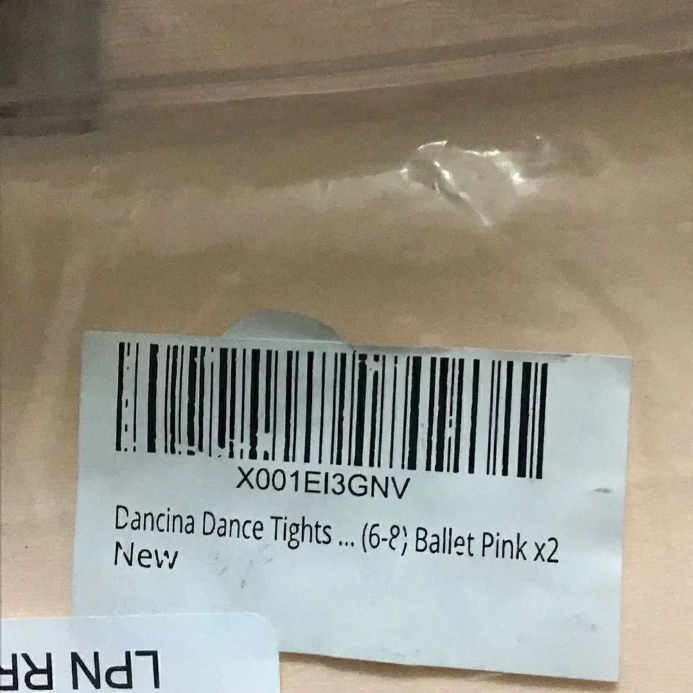 Footed tights by Dancina Three packs two pair each Please look at the size I don